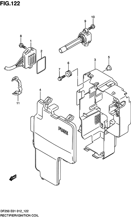 Suzuki DF 250 Rectifier/Ignition Coil