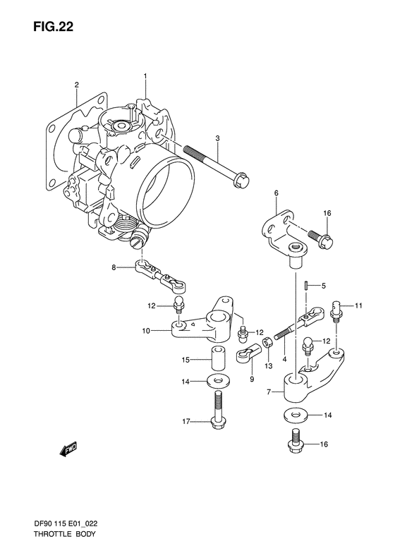 Suzuki DF 115 Throttle Body