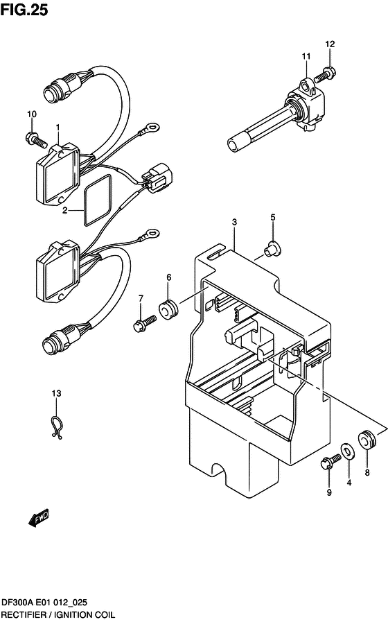 Suzuki DF 300 Rectifier/Ignition Coil