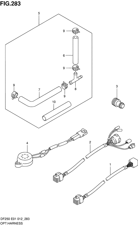 Suzuki DF 250 Opt: Harness