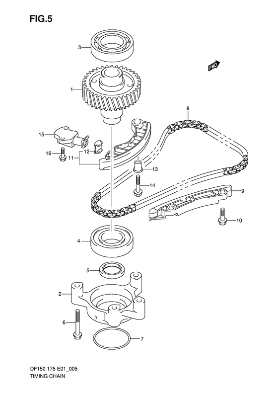 Suzuki DF 175 Timing Chain