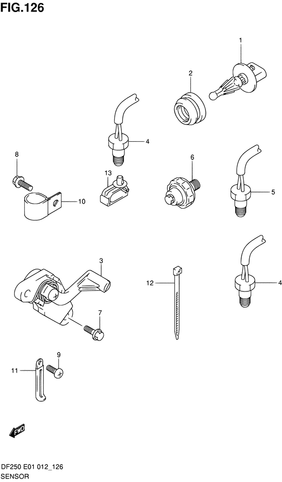 Suzuki DF 250 Sensor
