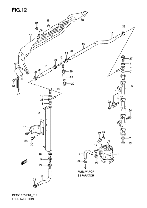 Suzuki DF 175 Fuel Injector