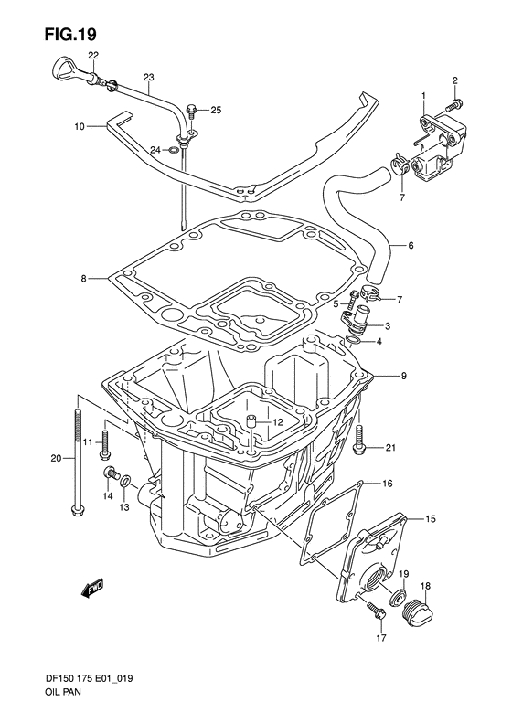 Suzuki DF 175 Oil Pan