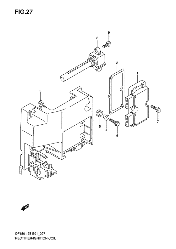 Suzuki DF 175 Rectifier/Ignition Coil