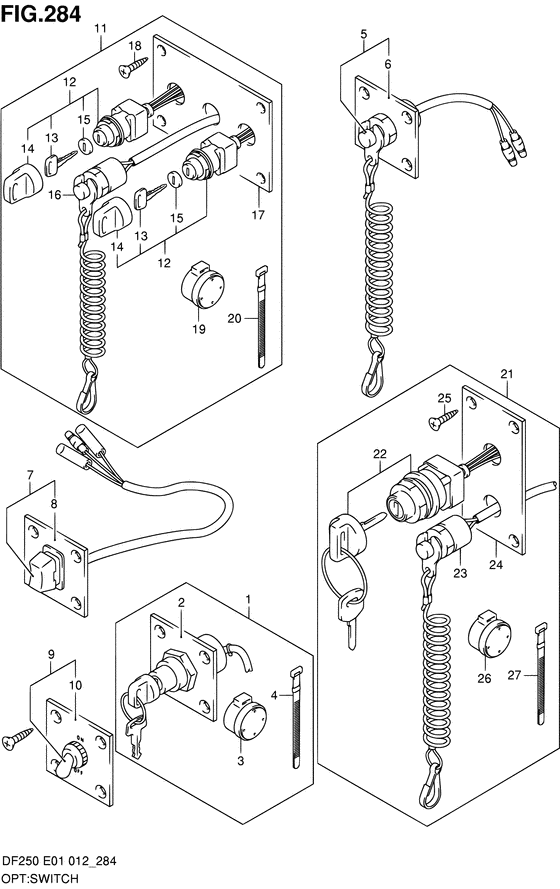 Suzuki DF 250 Opt: Switch