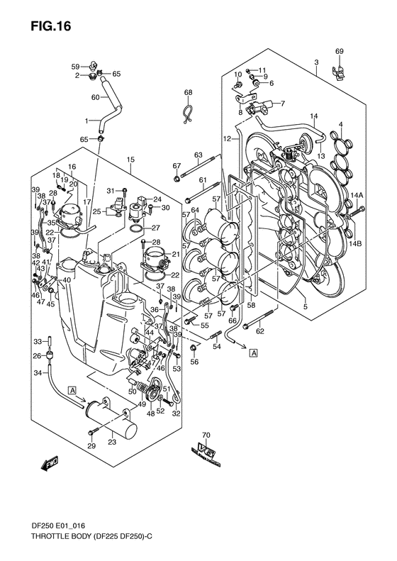 Suzuki DF 250 Throttle Body