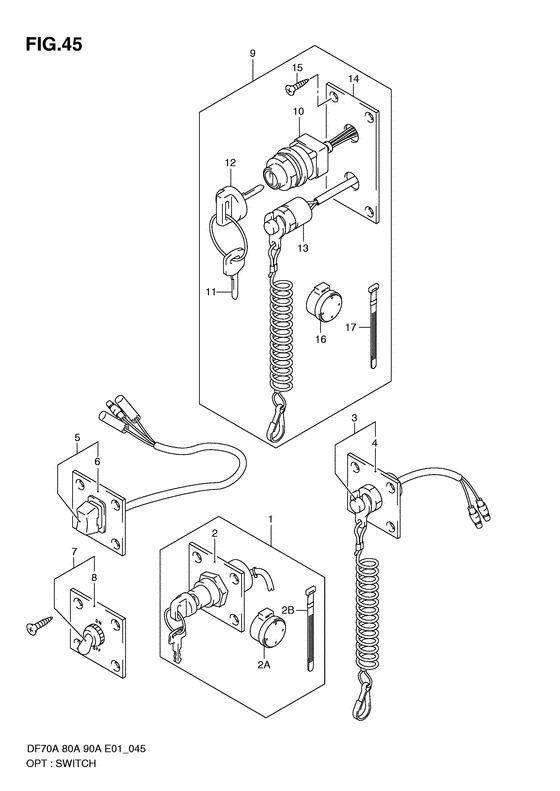 Suzuki DF 90 Opt: Switch