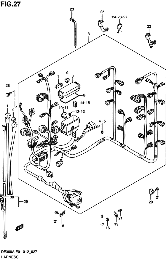Suzuki DF 300 Harness