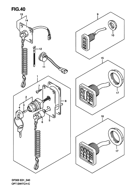 Suzuki DF 300 Opt: Switch