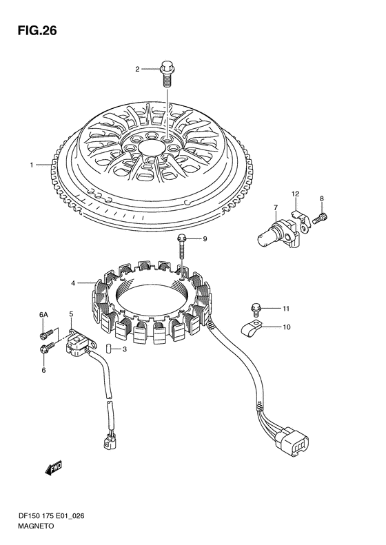 Suzuki DF 175 Magneto