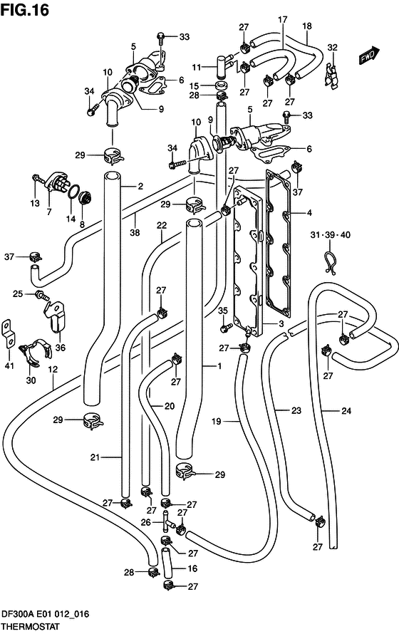 Suzuki DF 300 Thermostat