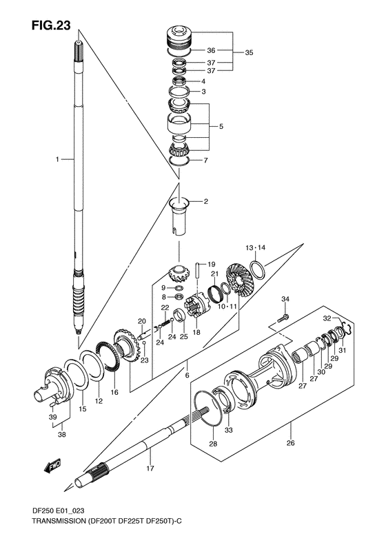 Suzuki DF 250 Transmission