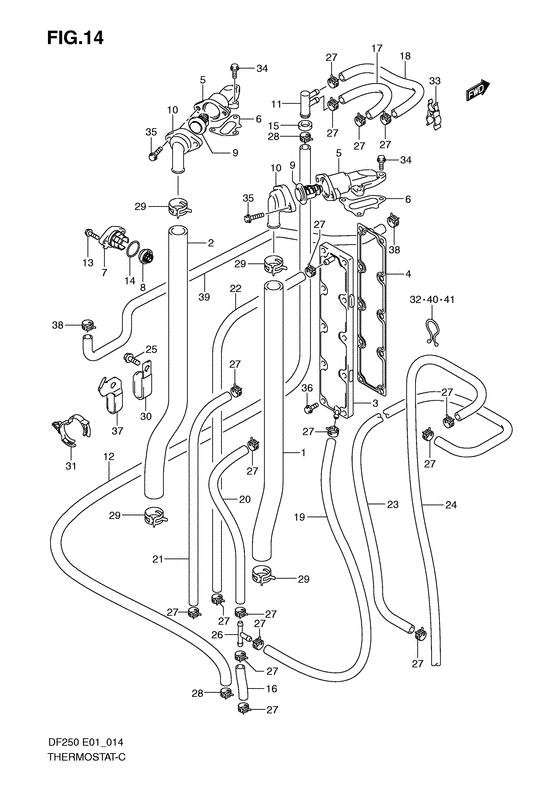 Suzuki DF 250 Thermostat