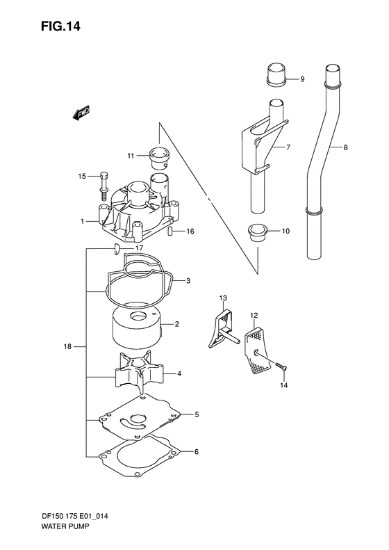 Suzuki DF 175 Water Pump