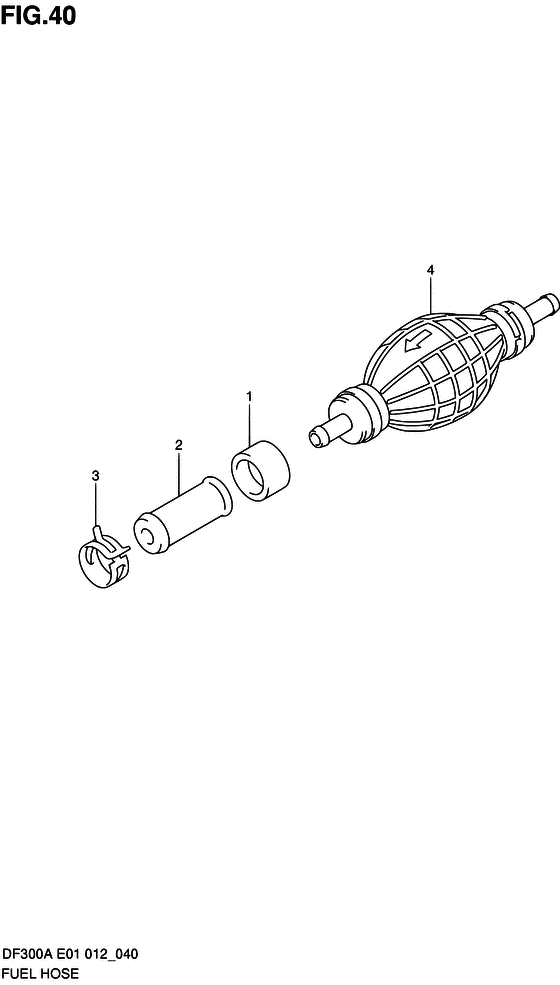 Suzuki DF 300 Fuel Hose
