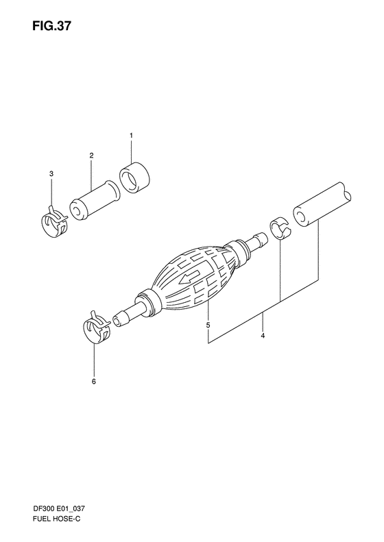 Suzuki DF 300 Fuel Hose