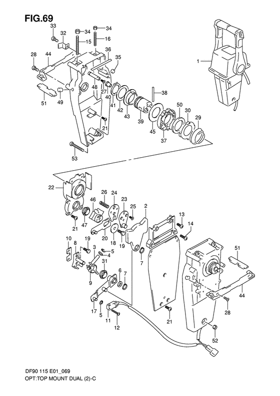 Suzuki DF 90 Opt: Top Mount Dual (2)