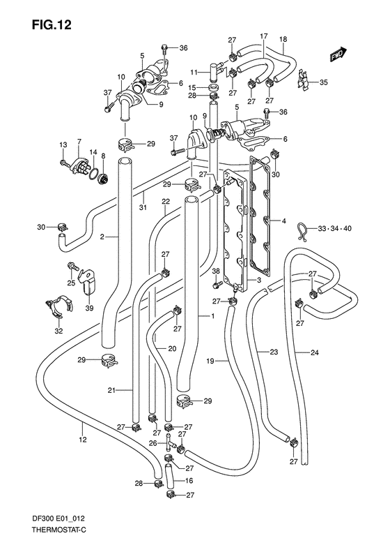 Suzuki DF 300 Thermostat