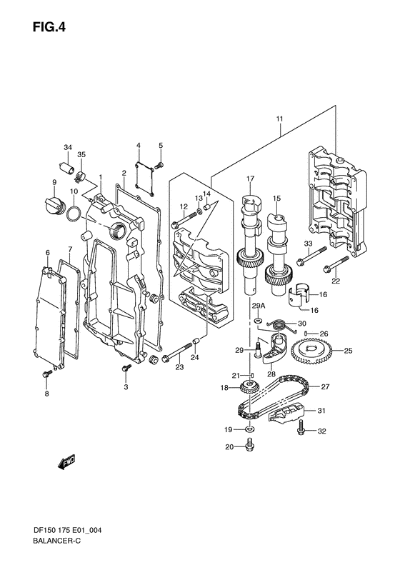 Suzuki DF 175 Balancer
