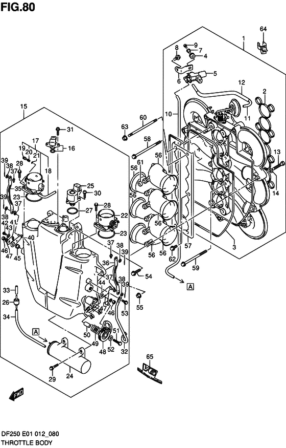 Suzuki DF 250 Throttle Body