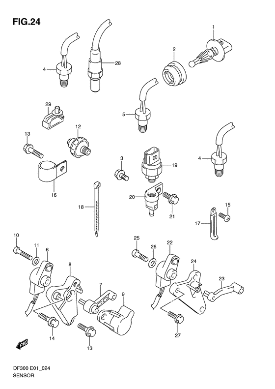 Suzuki DF 300 Sensor