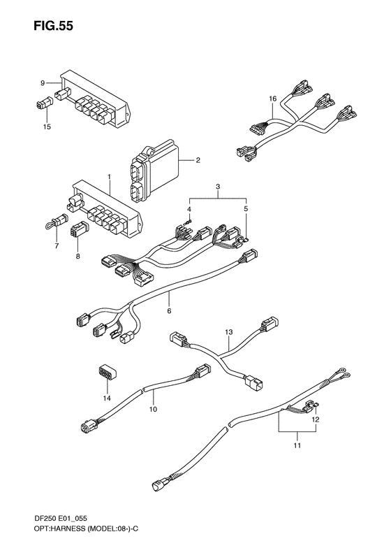 Suzuki DF 200 Opt: Harness
