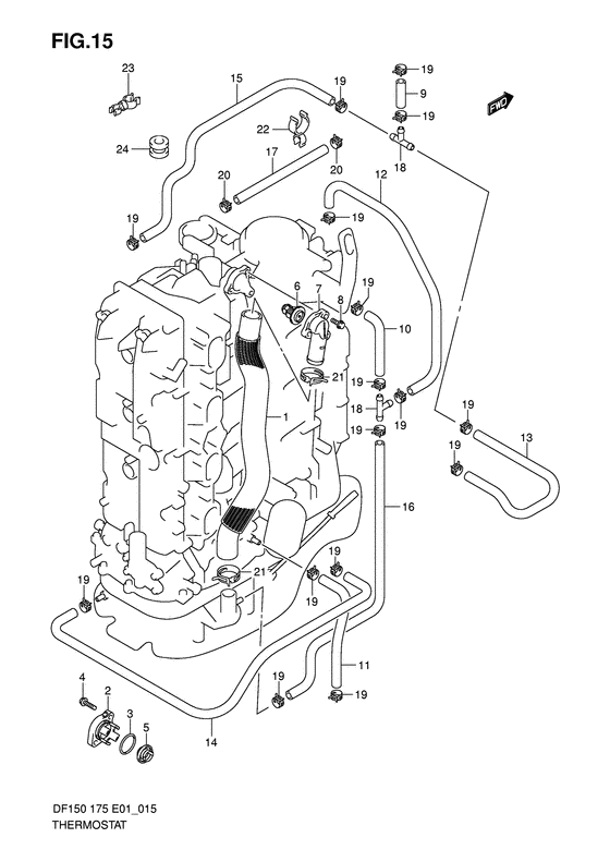 Suzuki DF 175 Thermostat