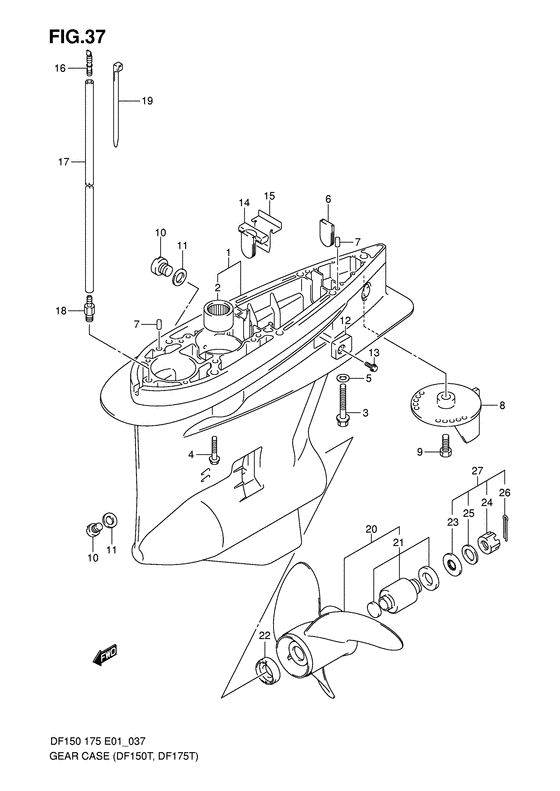 Suzuki DF 175 Gear Case