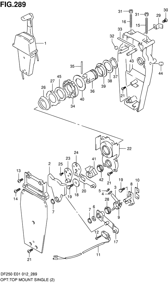 Suzuki DF 250 Opt: Top Mount Single (2)