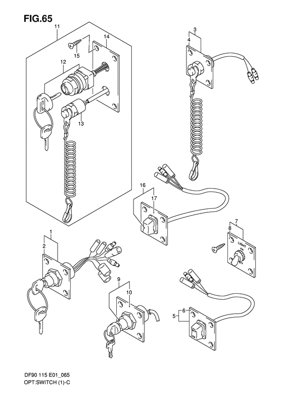 Suzuki DF 90 Opt: Switch