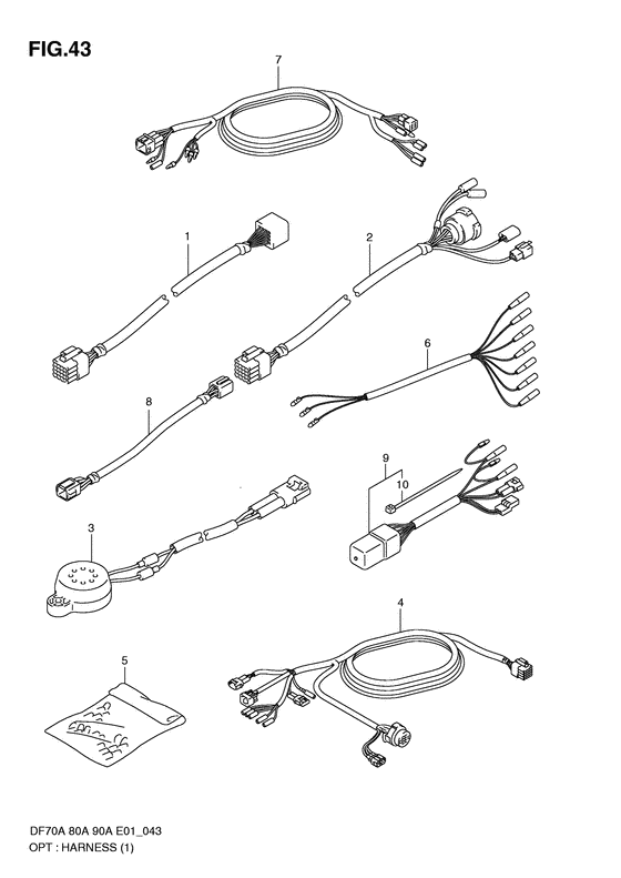 Suzuki DF 90 Opt: Harness (1)
