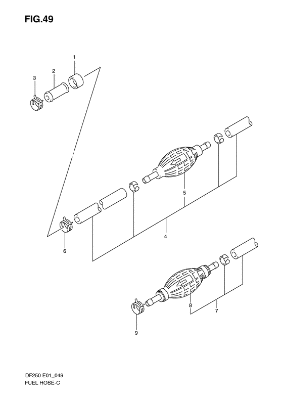Suzuki DF 200 Fuel Hose