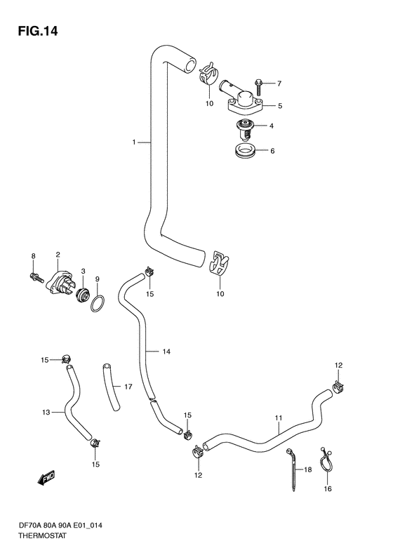 Suzuki DF 90 Thermostat