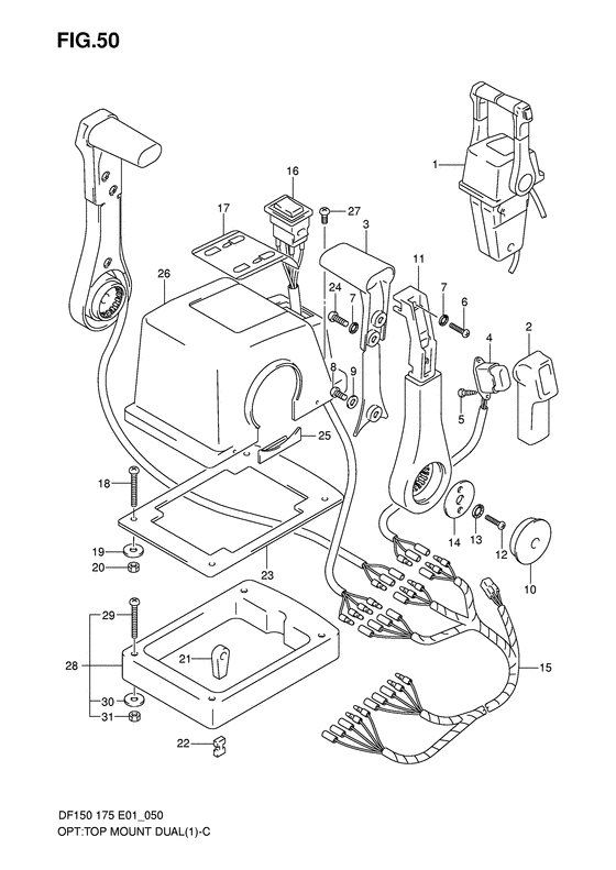 Suzuki DF 175 Opt: Top Mount Dual (1)