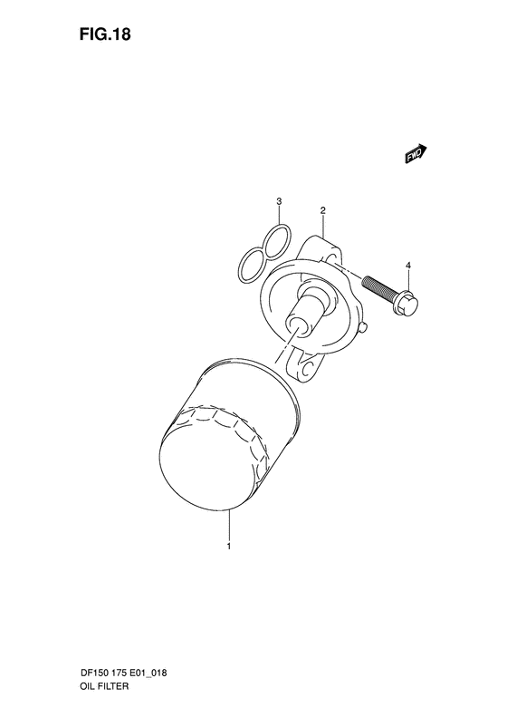 Suzuki DF 175 Oil Filter