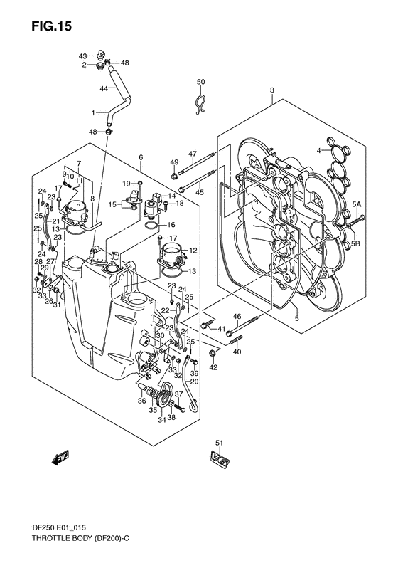 Suzuki DF 200 Throttle Body