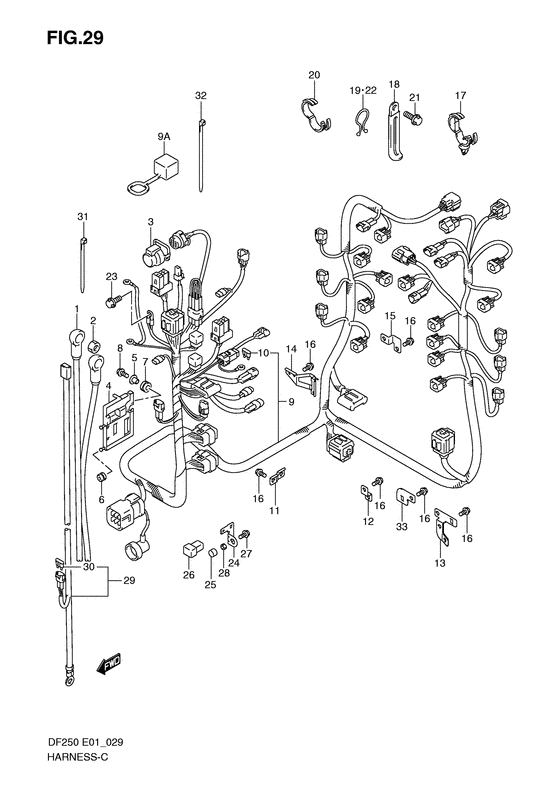 Suzuki DF 250 Harness