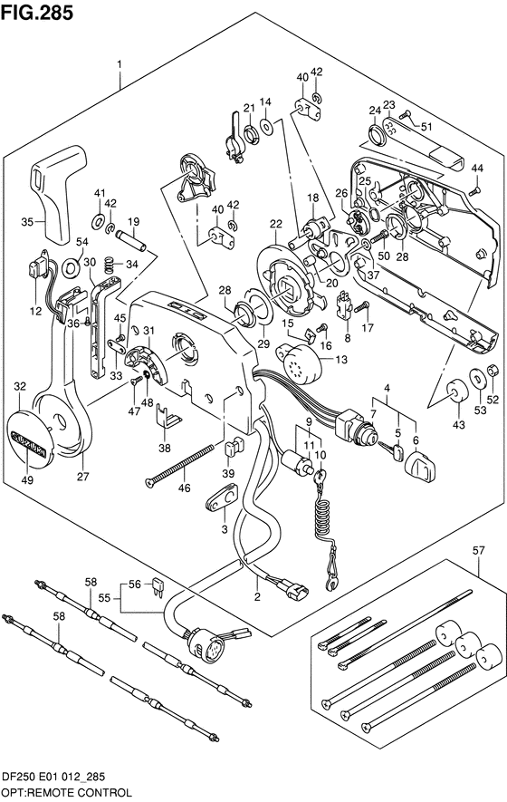 Suzuki DF 250 Opt: Remote Control