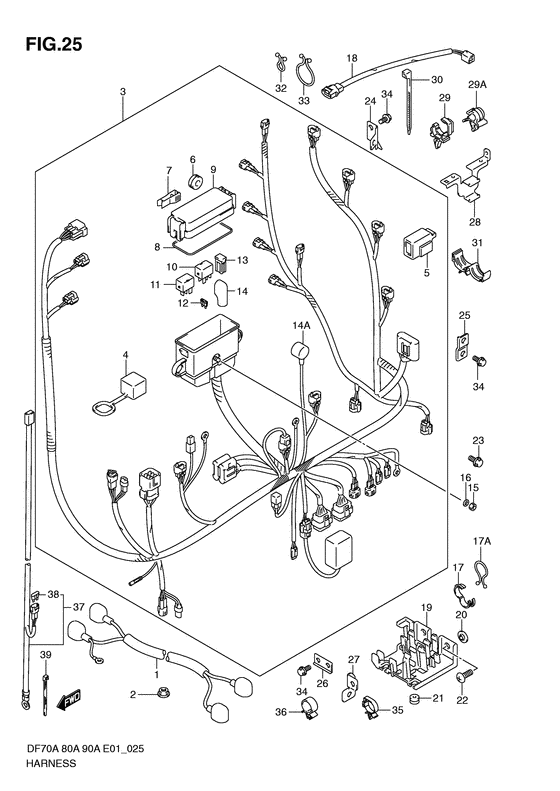 Suzuki DF 90 Harness