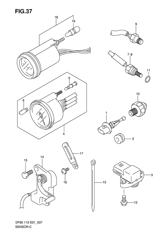 Suzuki DF 115 Sensor