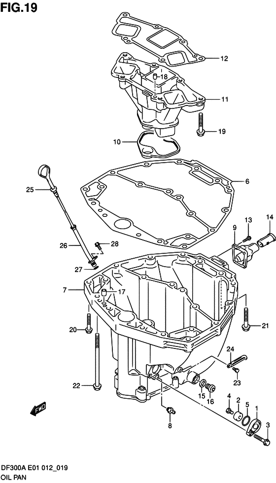 Suzuki DF 300 Oil Pan