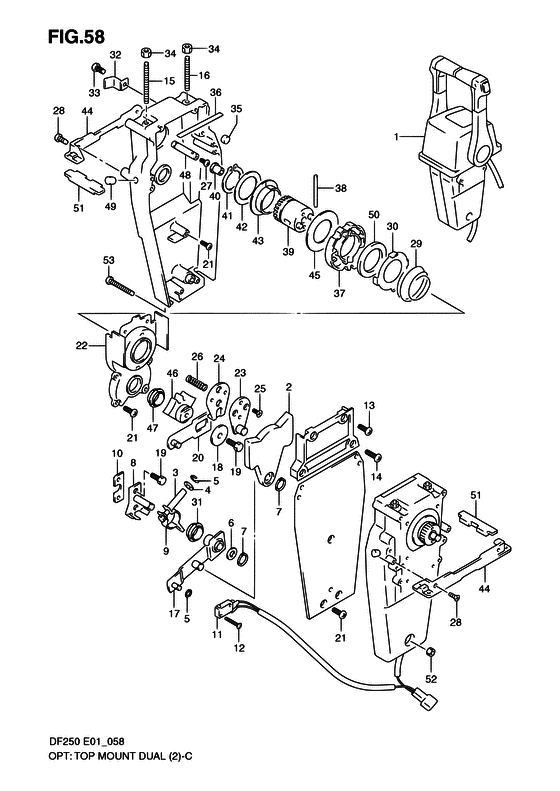 Suzuki DF 250 Opt: Top Mount Dual (2)