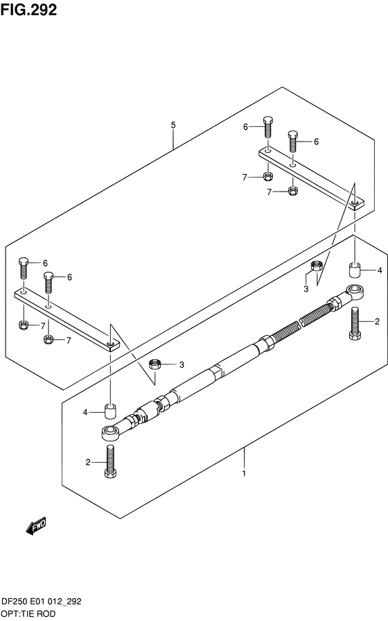 Suzuki DF 250 Opt: Tie Rod