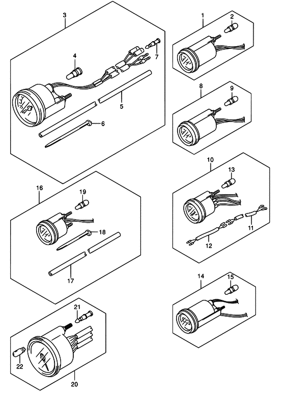 Suzuki DF 70 Opt:meter ((MODEL:05~))