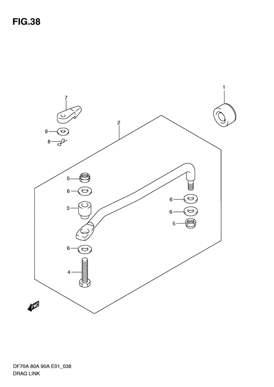 Suzuki DF 90 Drag Link