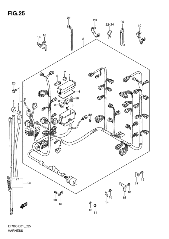 Suzuki DF 300 Harness