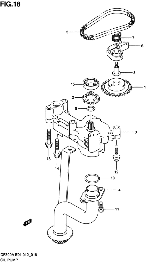 Suzuki DF 300 Oil Pump