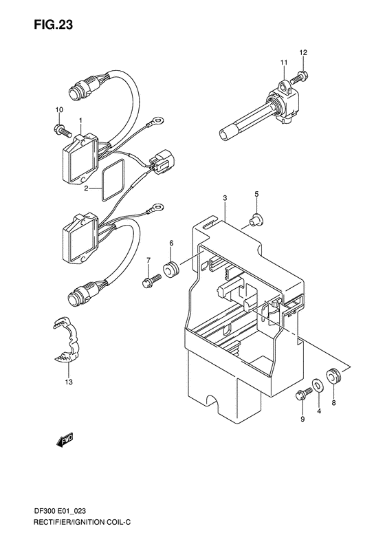 Suzuki DF 300 Rectifier/Ignition Coil