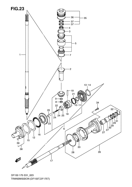 Suzuki DF 175 Transmission